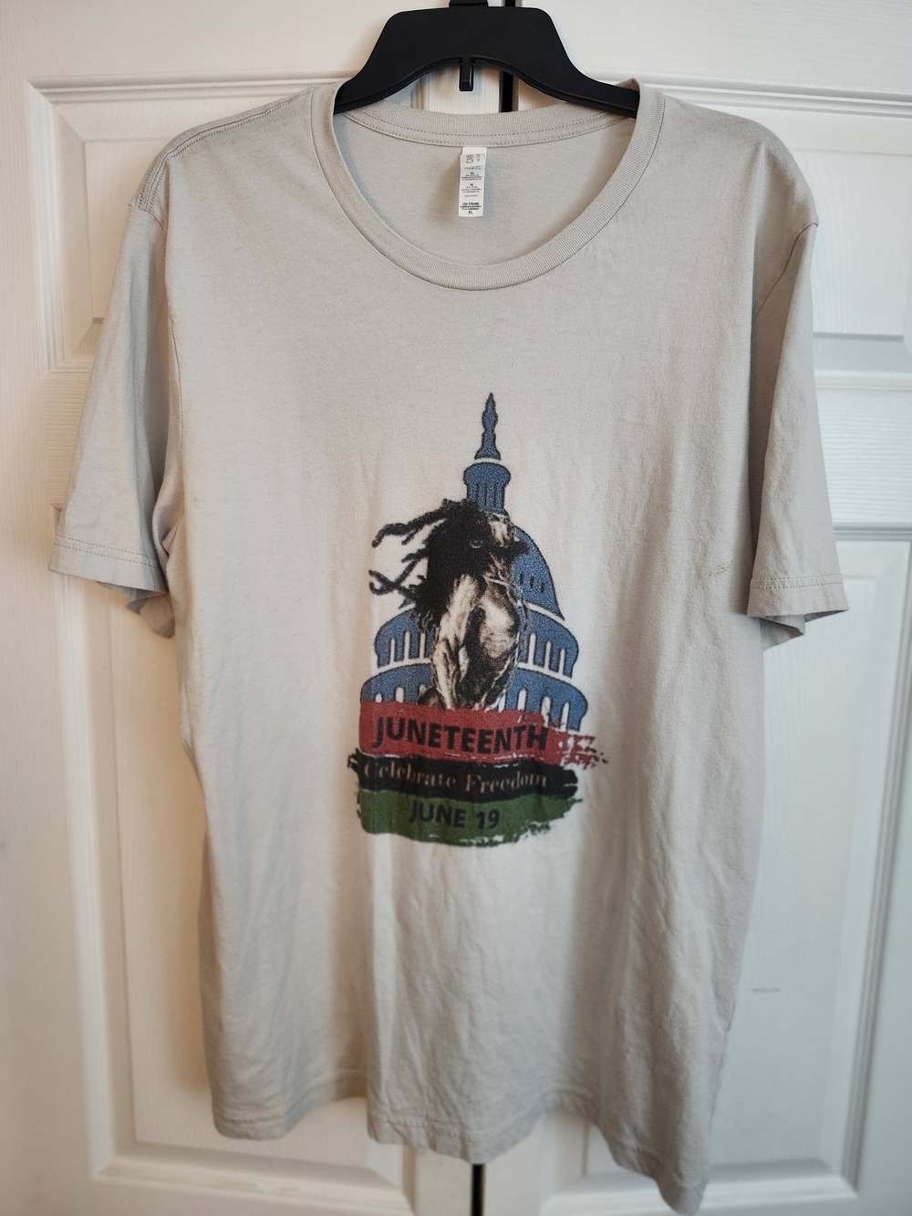Bella Canvas Light Gray Juneteenth Graphic Tee
